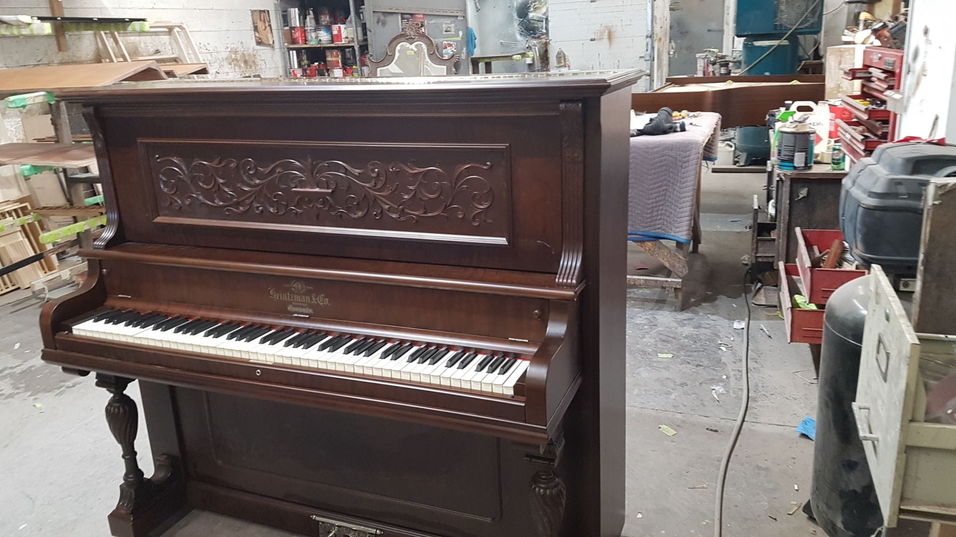 Is your piano scratched or in need of refinishing?  Is it old and does it have cracks?
Call Angelo's Furniture Restoration at 647-560-2788